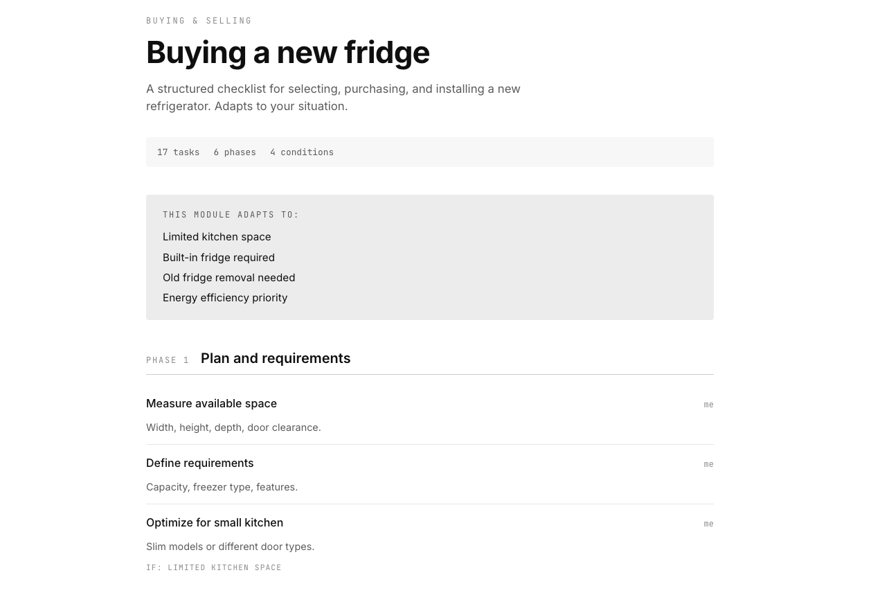 Preflair catalog showing Buying & selling category